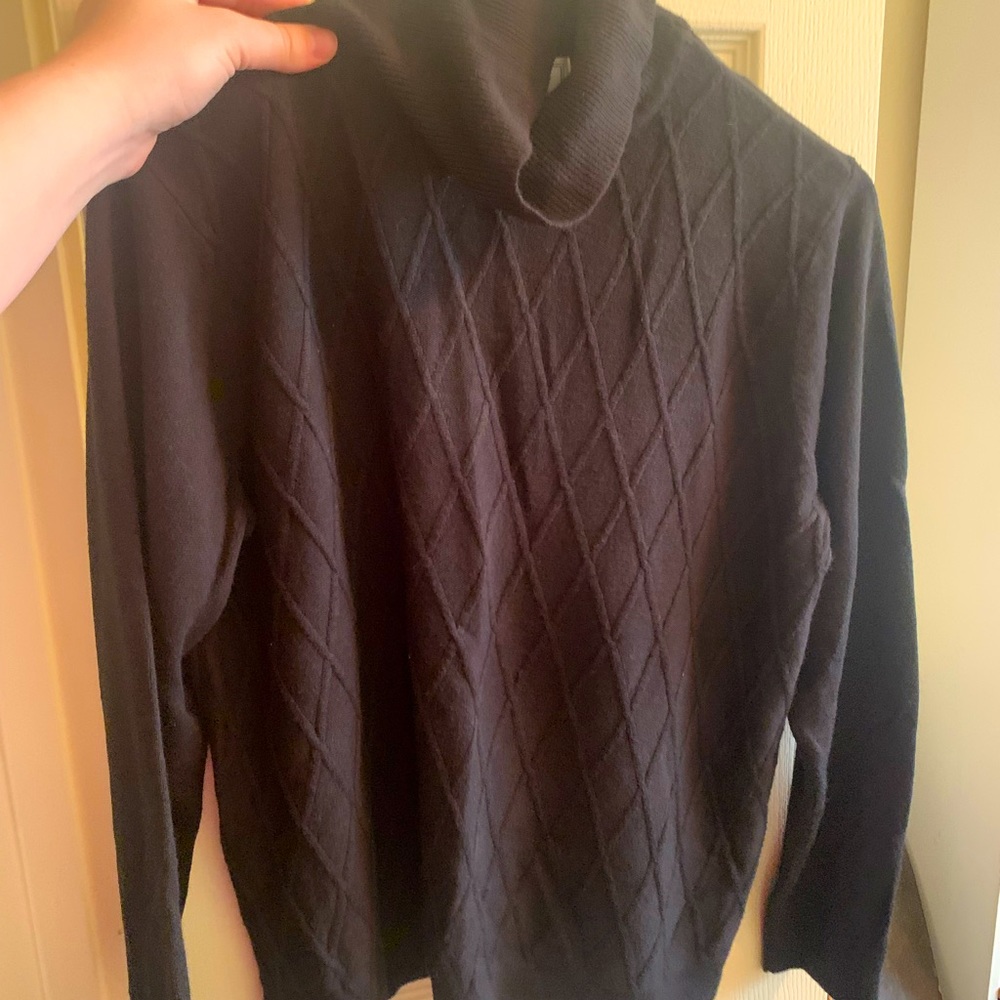 Jennifer Moore Petites black turtleneck sweater